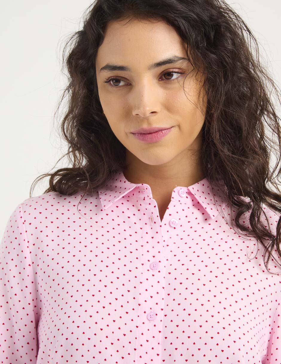 Blusa manga larga para mujer