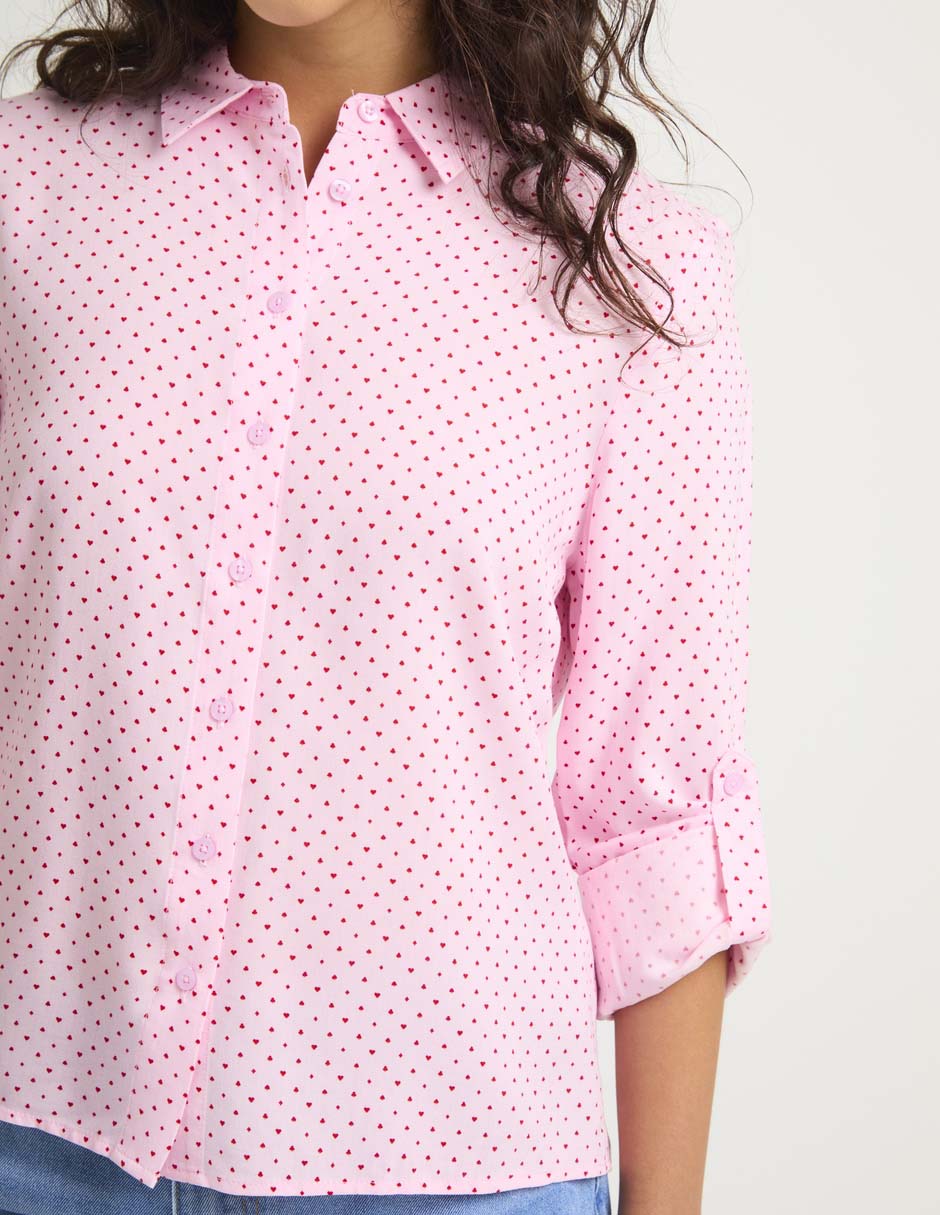 Blusa manga larga para mujer