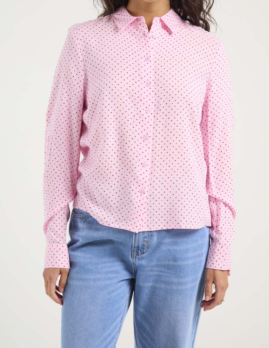 Blusa manga larga para mujer