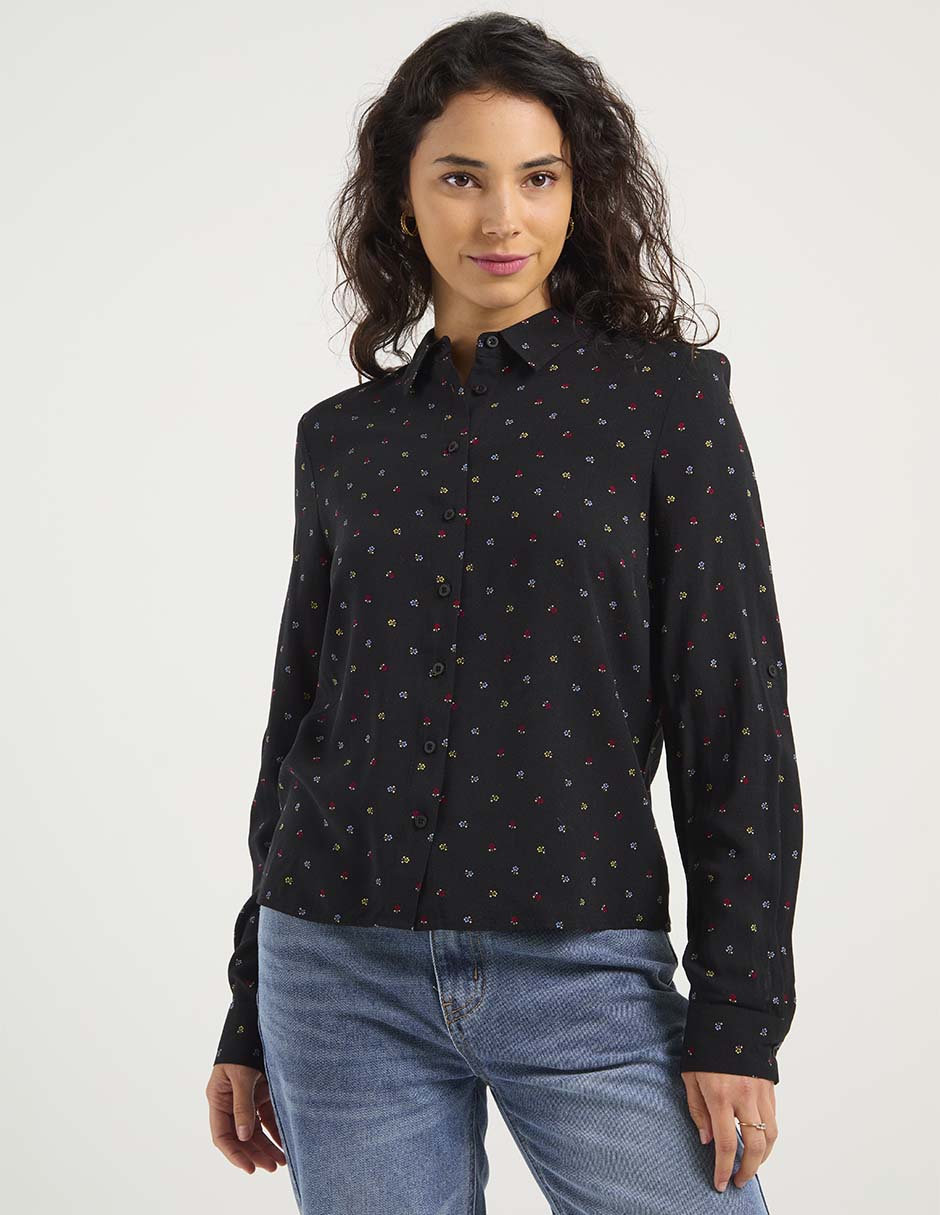Blusa Petite Studio manga larga para mujer 5