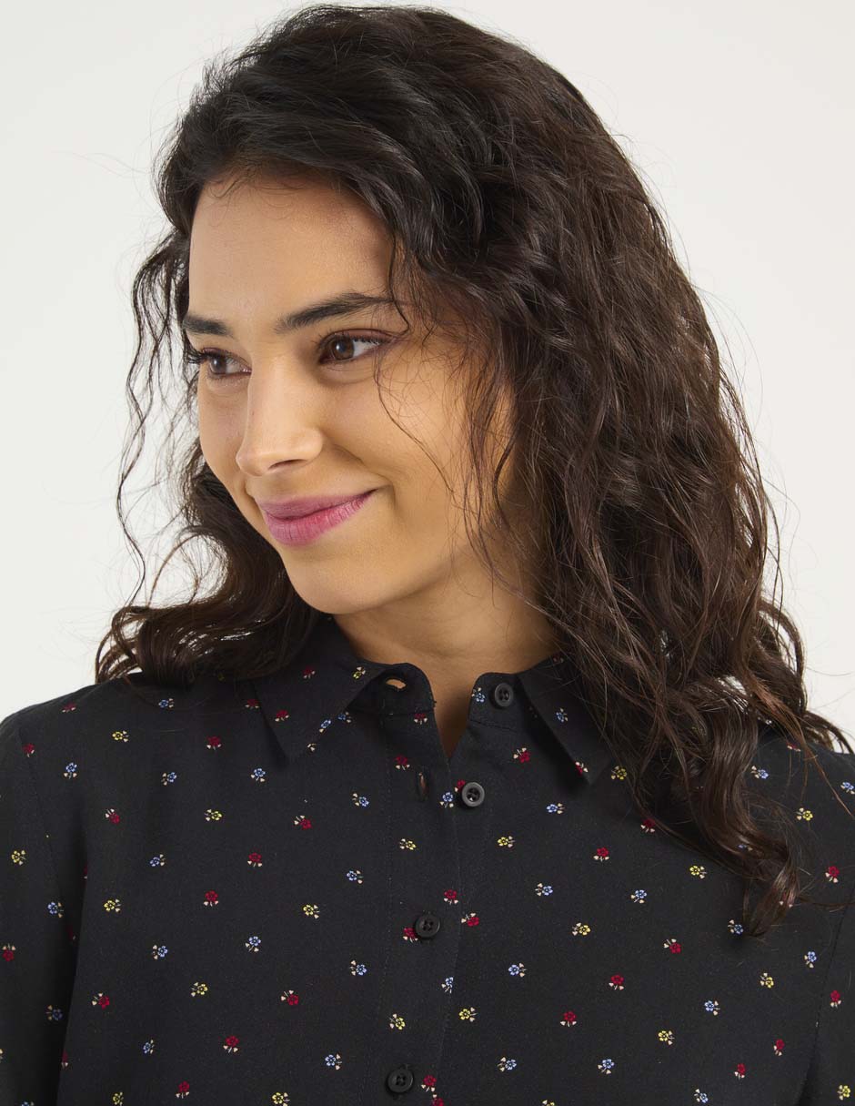 Blusa manga larga para mujer