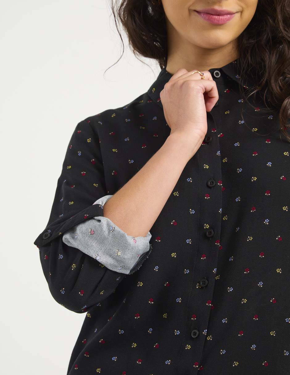 Blusa manga larga para mujer