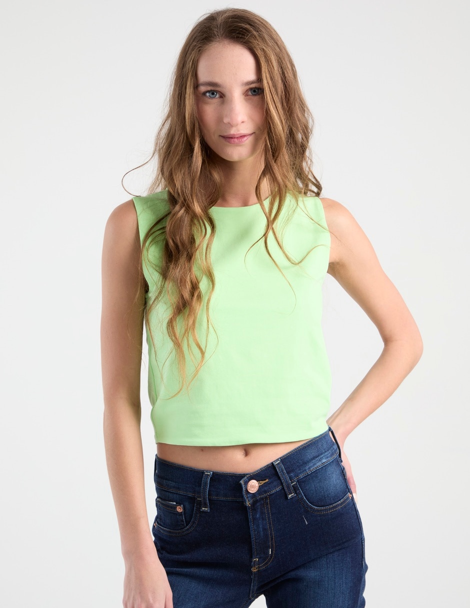 Top Non Stop cuello redondo
