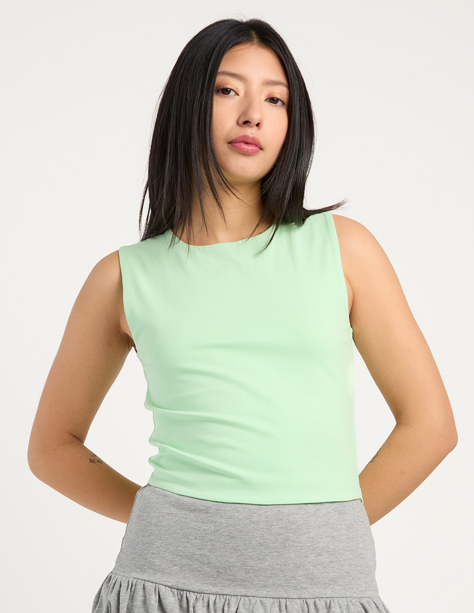 Top Non Stop cuello redondo