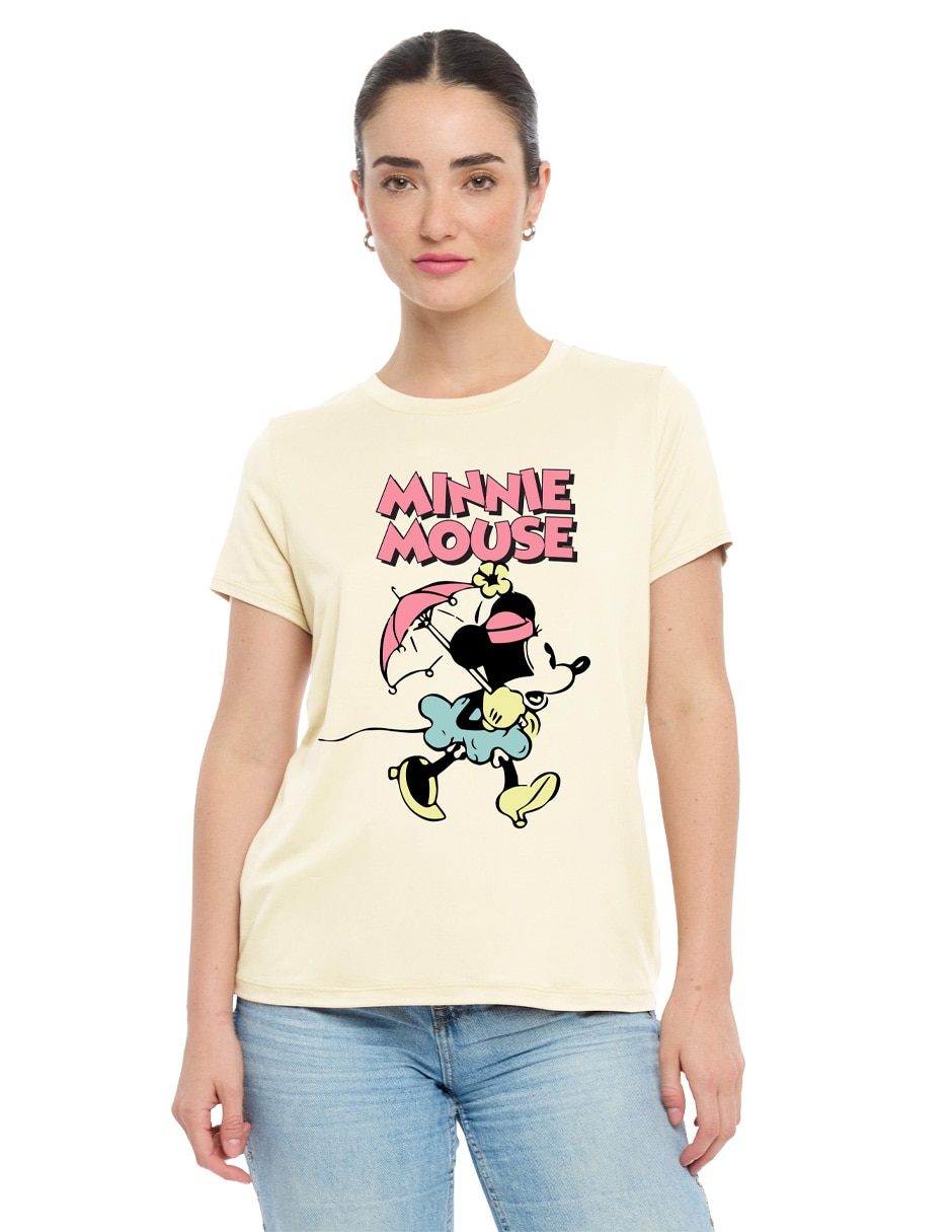 Playera manga corta cuello redondo para mujer Playera manga corta cuello redondo para mujer