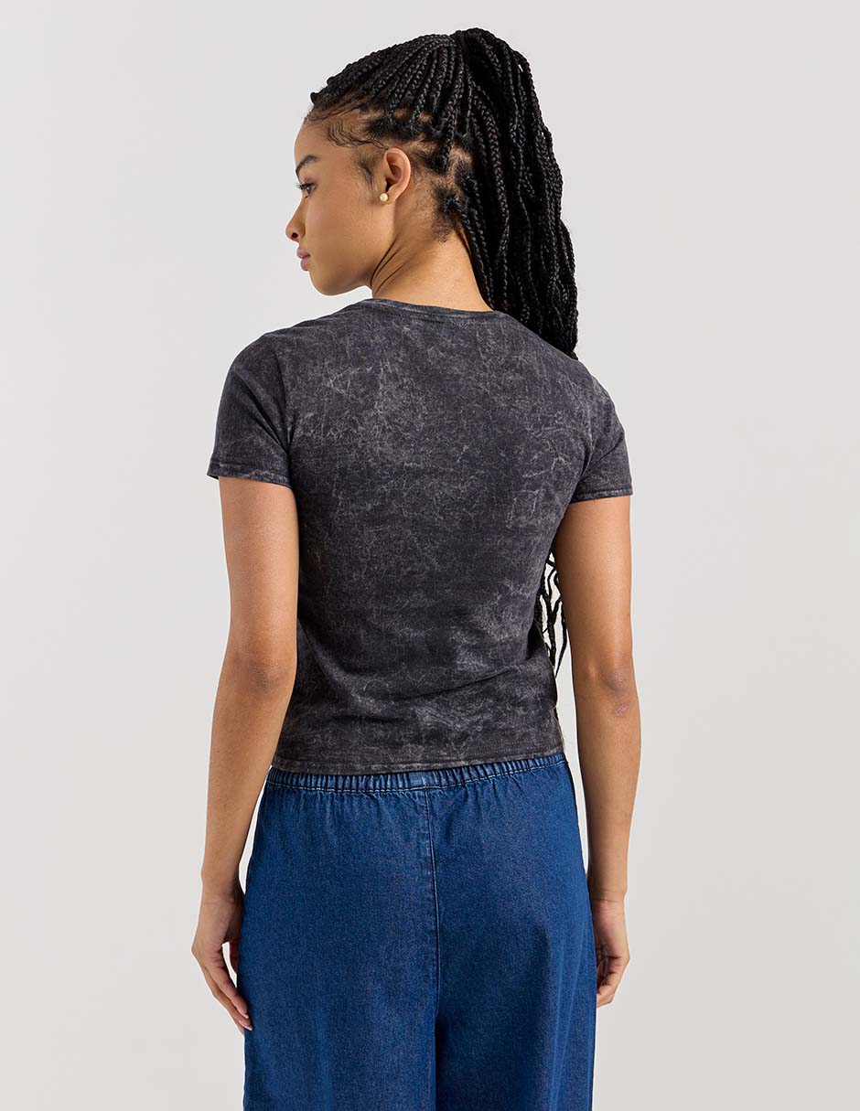 Playera manga corta Non Stop cuello redondo para mujer