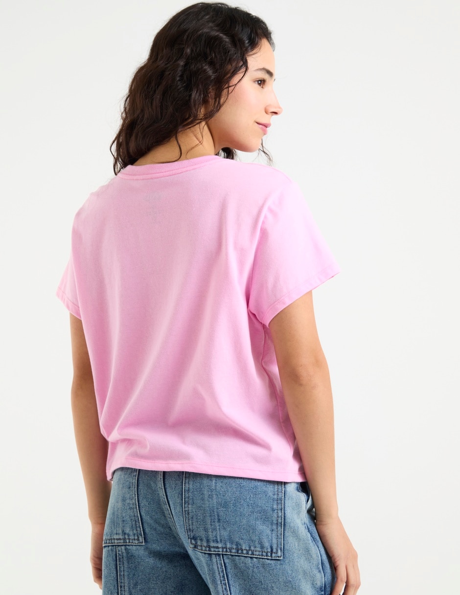 Playera manga corta Universal Wicked cuello redondo para mujer