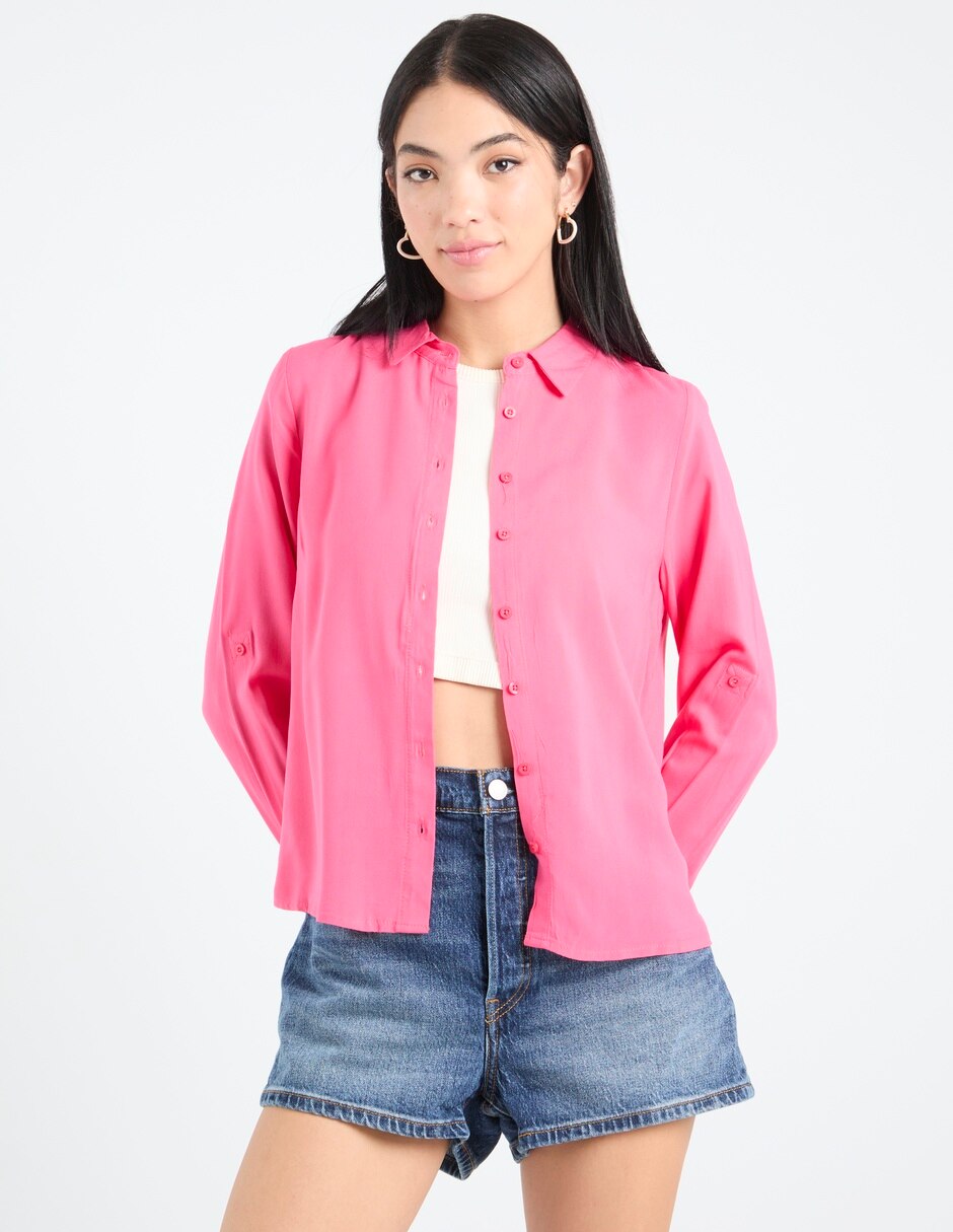 Blusa Camisera Manga Larga para mujer Blusa Camisera Manga Larga para mujer