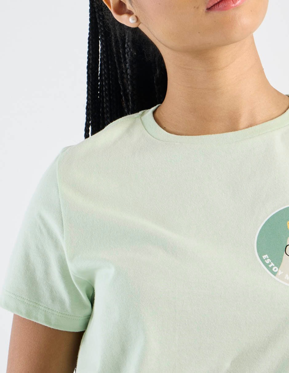 Playera manga corta cuello redondo mujer 2