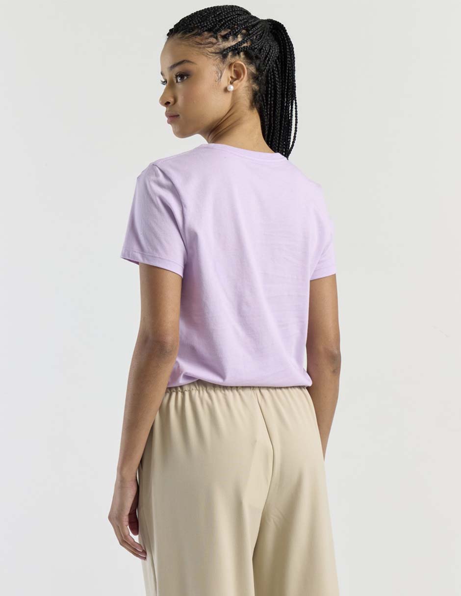 Playera manga corta cuello redondo mujer 7