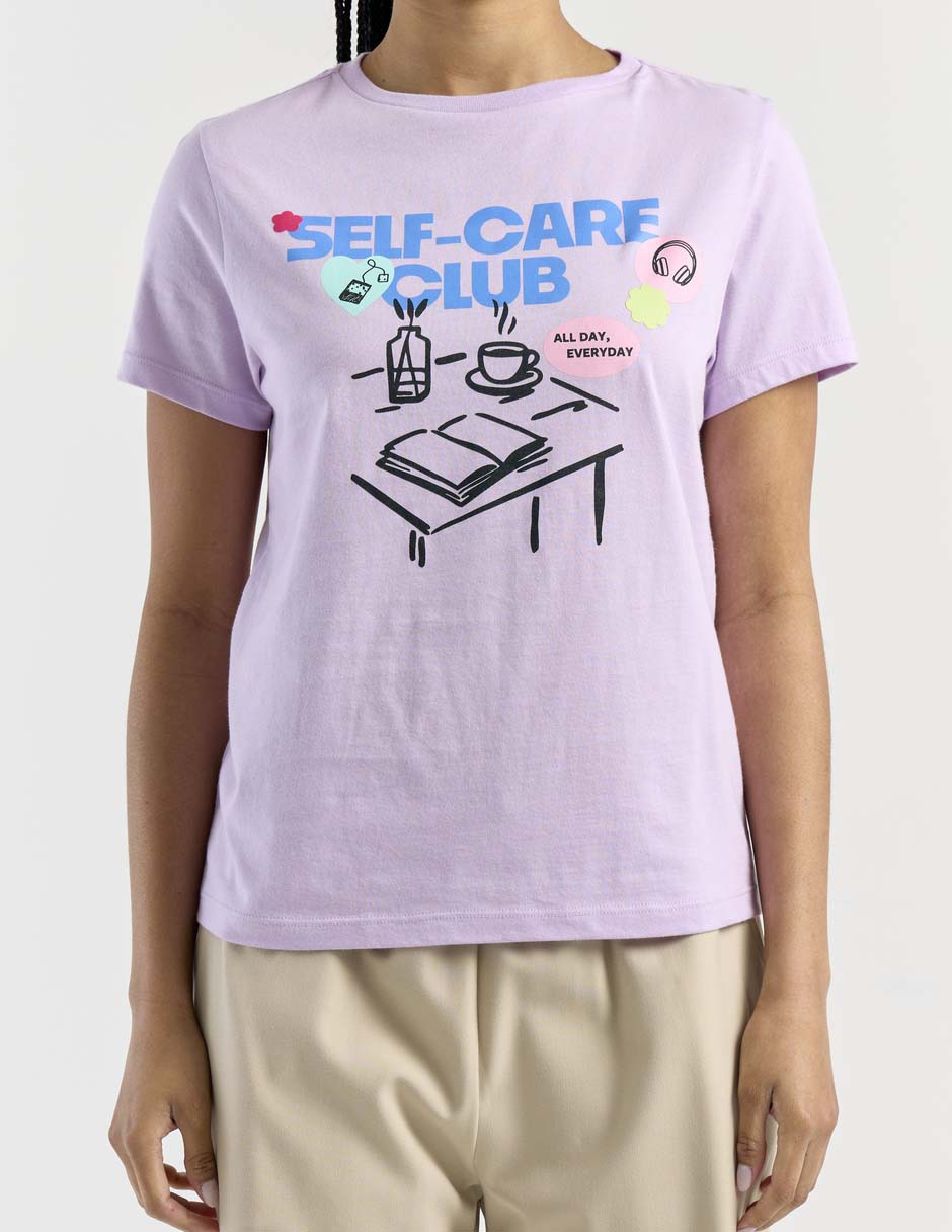 Playera manga corta cuello redondo mujer 3