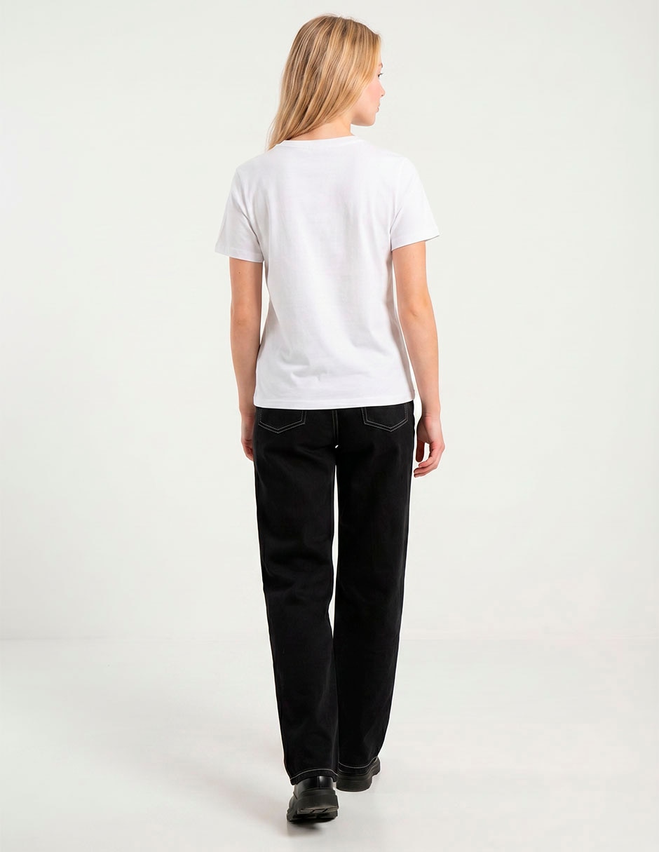 Playera manga corta Non Stop cuello redondo para mujer