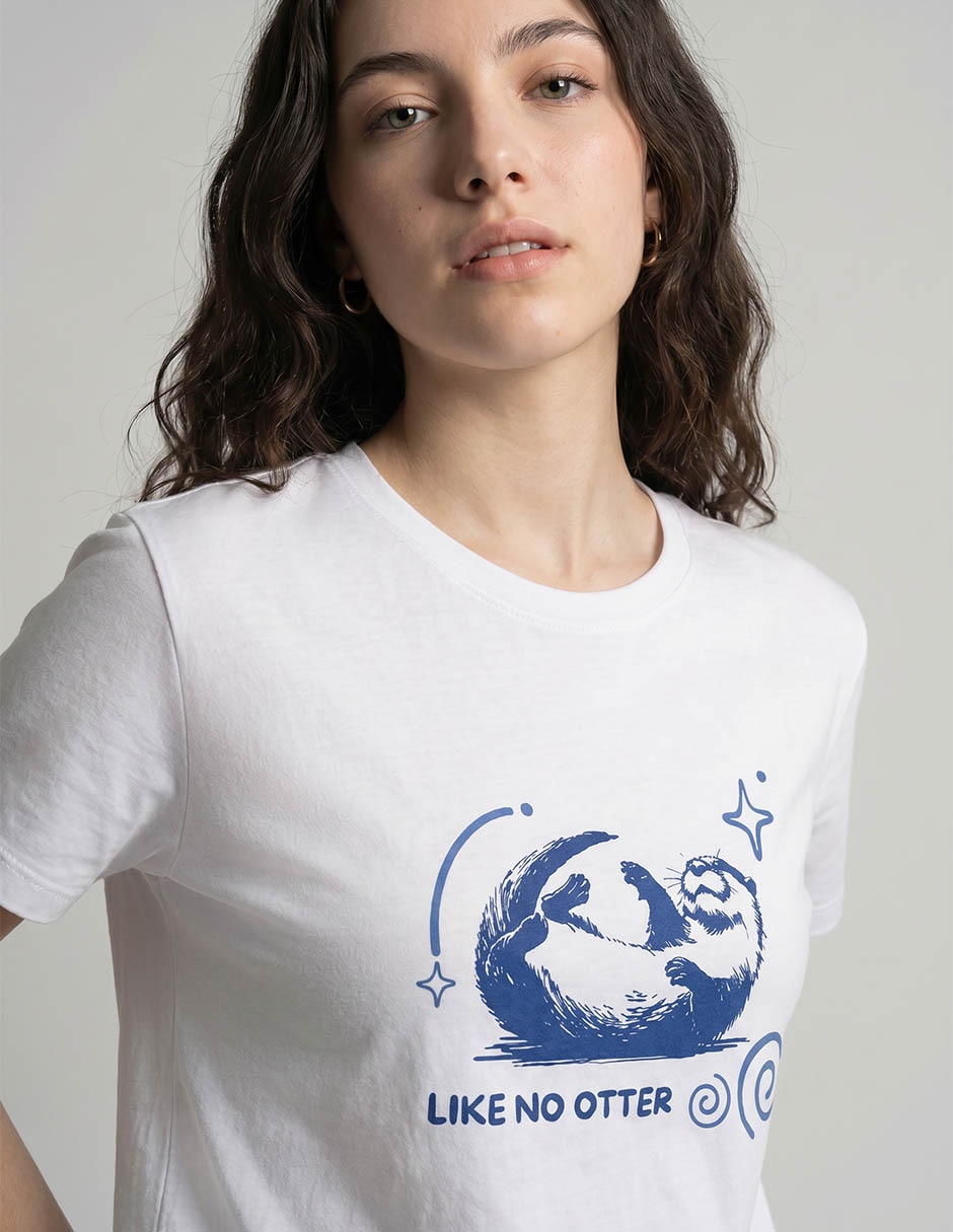 Playera manga corta Non Stop cuello redondo para mujer