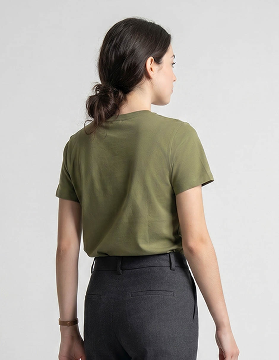 Playera manga corta Non Stop cuello redondo para mujer