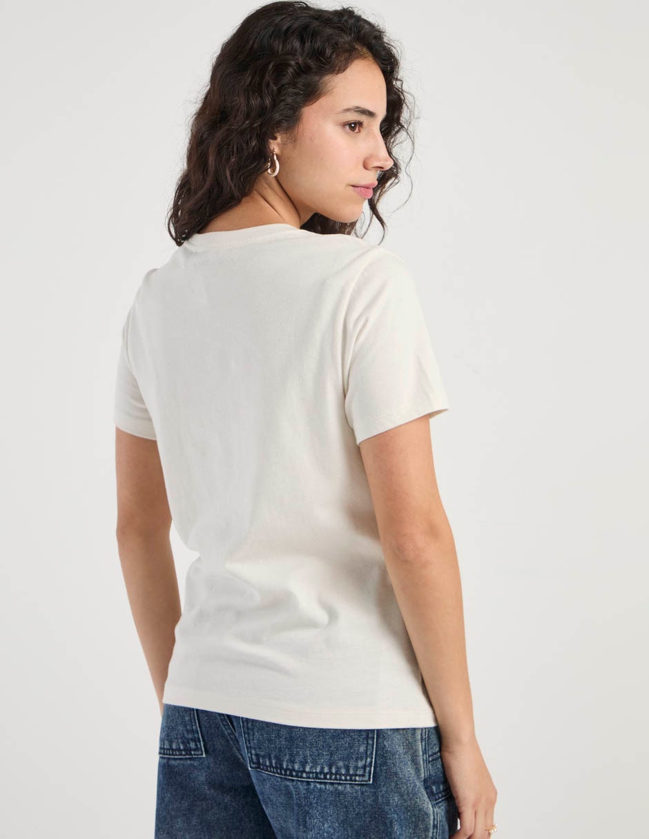 Playera manga corta cuello redondo para mujer 6