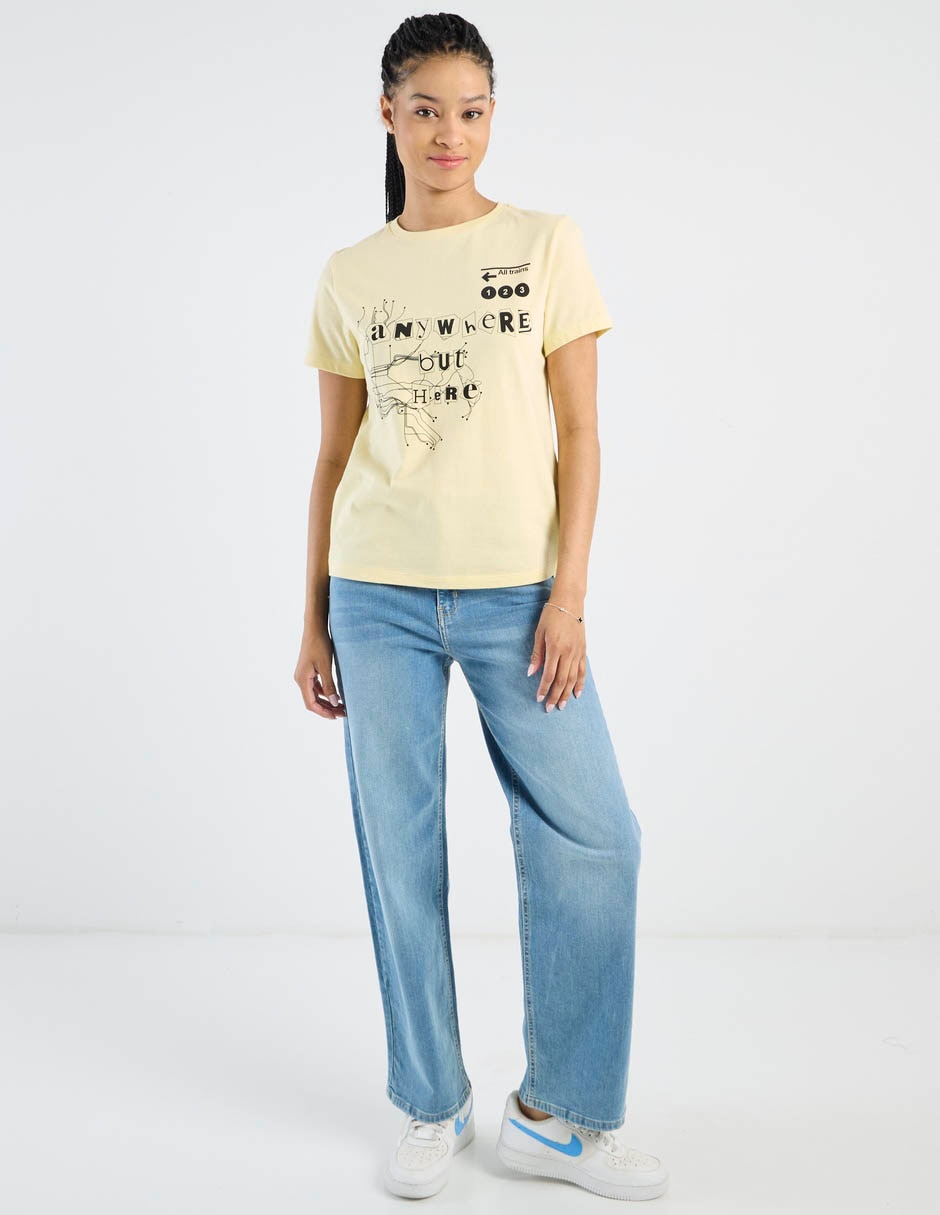 Playera manga corta cuello redondo mujer 4