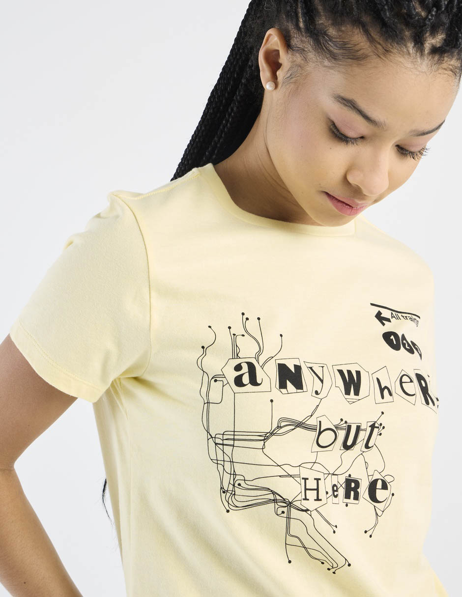 Playera manga corta cuello redondo mujer 3