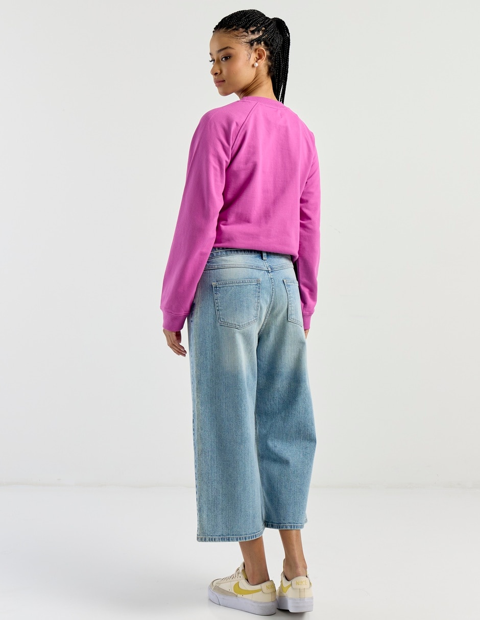 Jeans relaxed wide leg para mujer 11