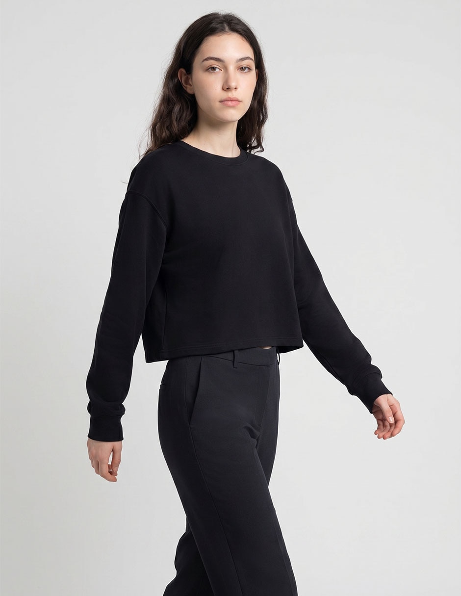 Playera manga larga Non Stop cuello redondo para mujer