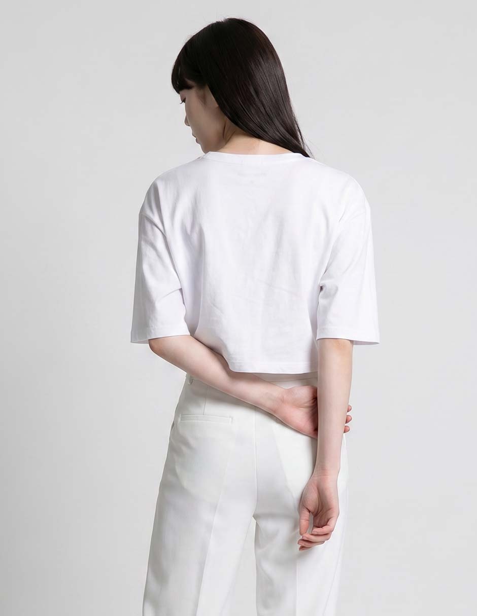 Playera manga al codo Non Stop cuello redondo para mujer