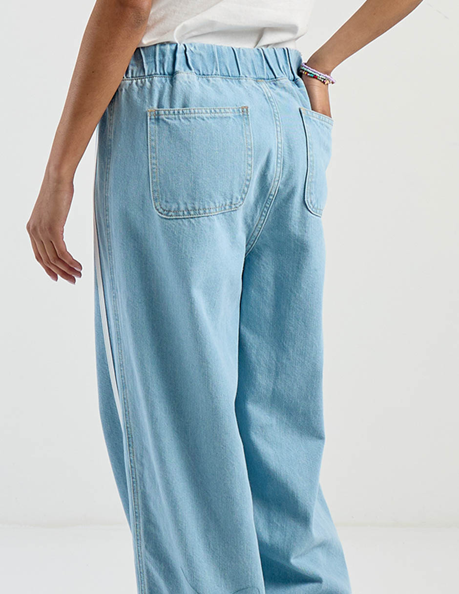 Jeans relaxed straight cintura para mujer 10