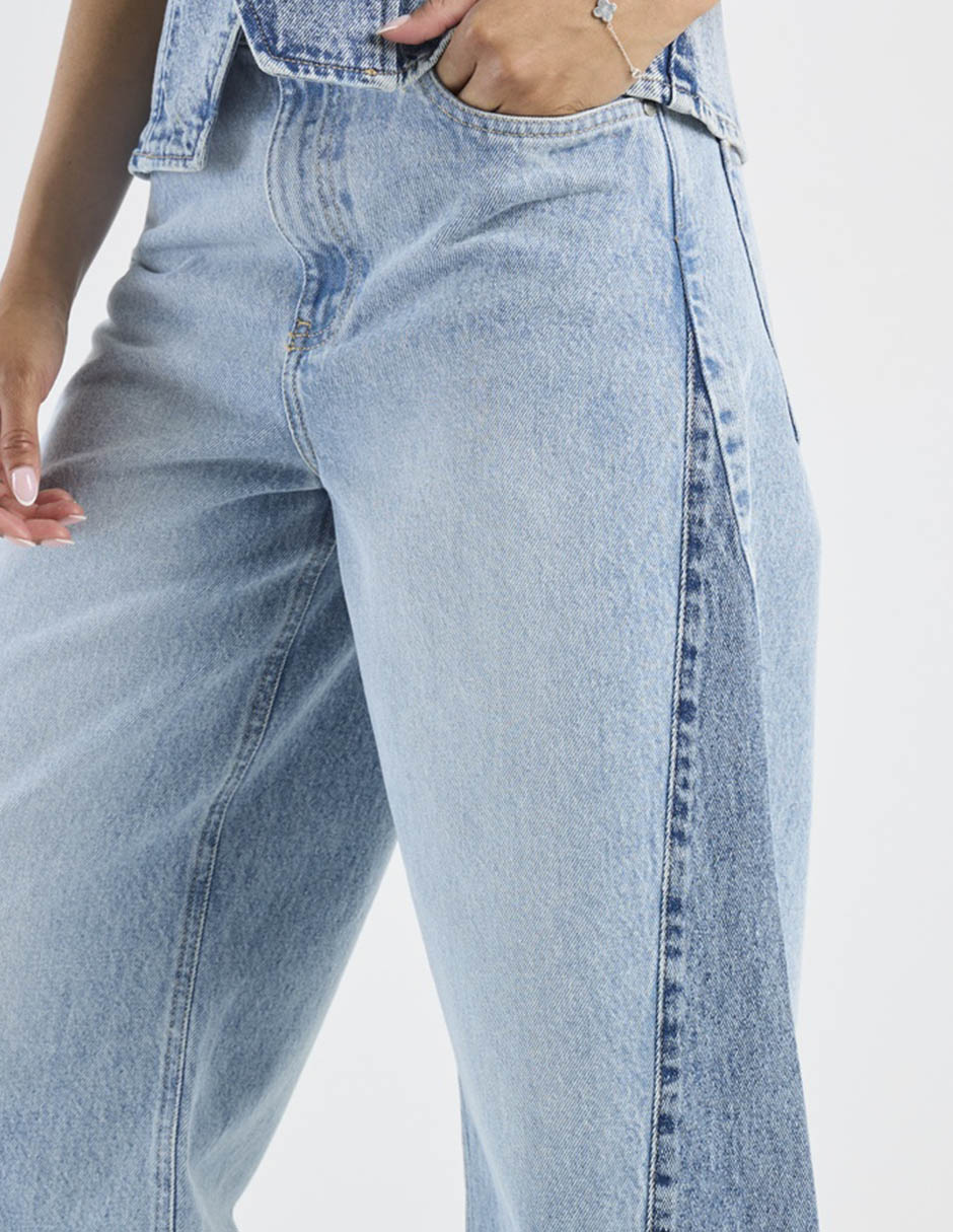Jeans relaxed amplio a la cintura Non Stop para mujer