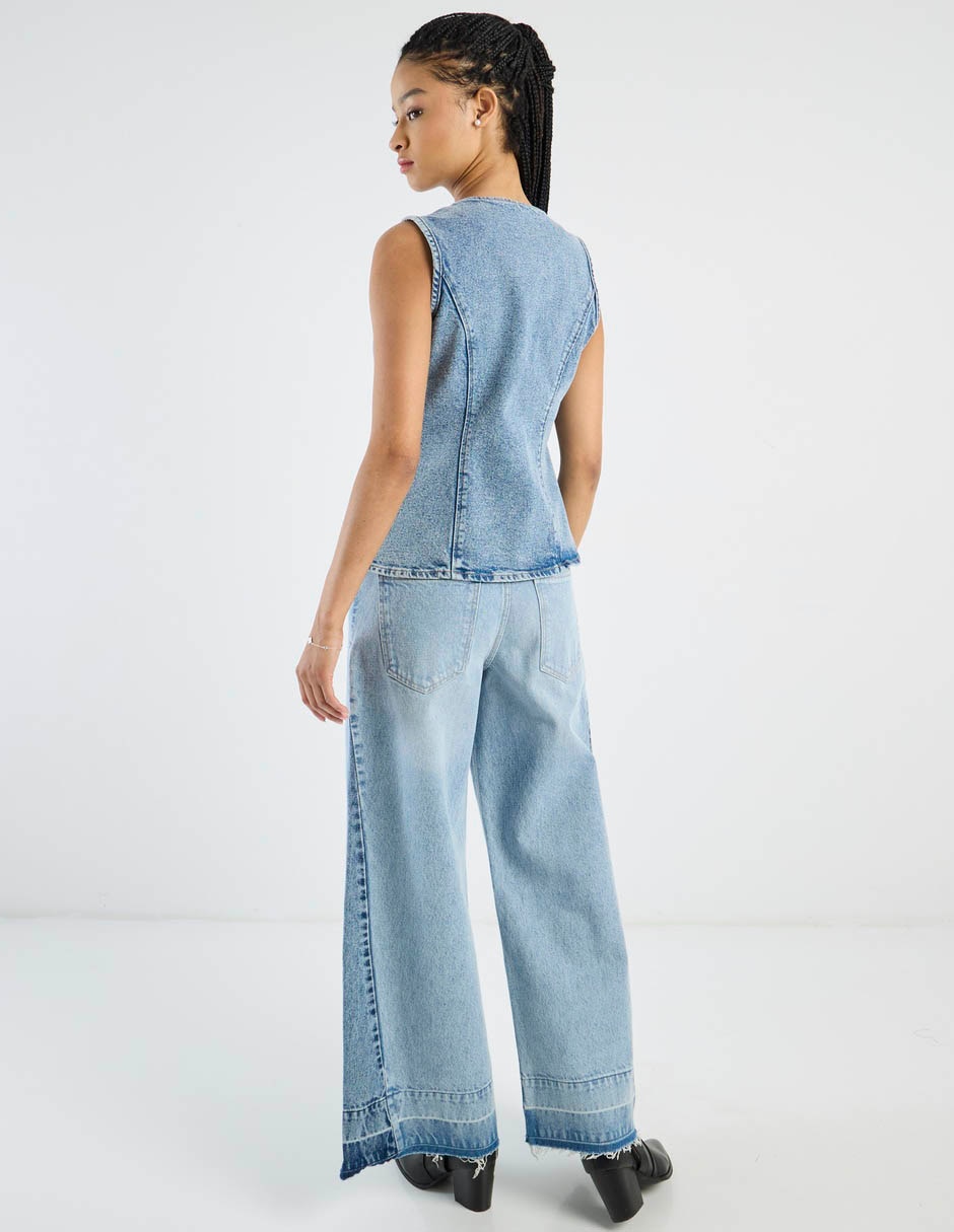 Jeans relaxed amplio a la cintura Non Stop para mujer