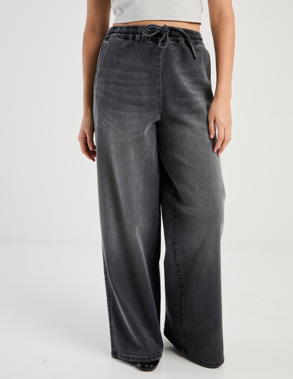 Jeans relaxed wide leg para mujer