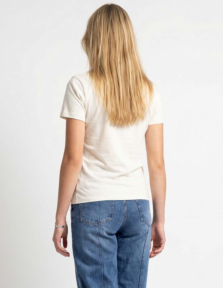 Playera manga corta Non Stop cuello redondo para mujer