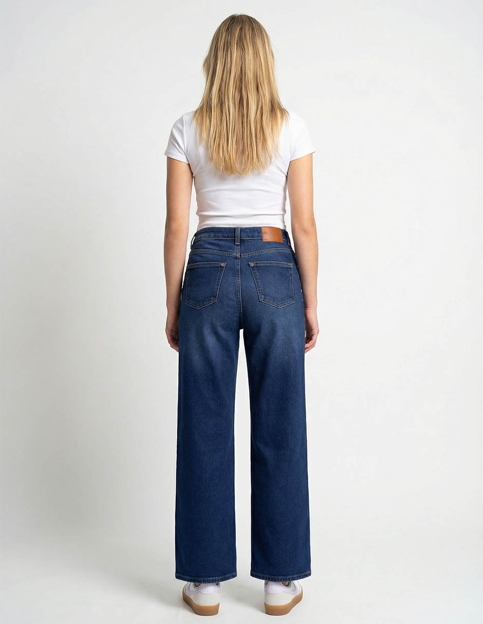 Jeans relaxed straight para mujer 5