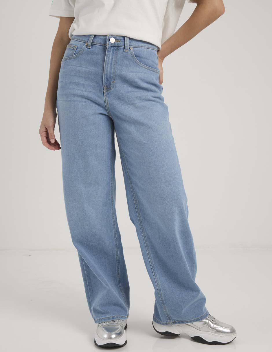 Jeans relaxed straight para mujer