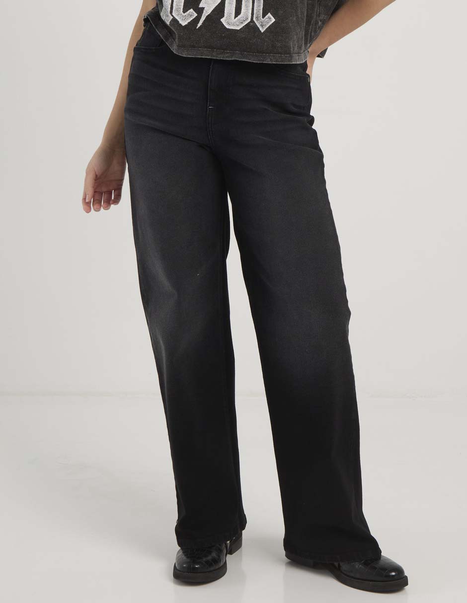 Jeans relaxed straight cintura media para mujer Jeans relaxed straight cintura media para mujer
