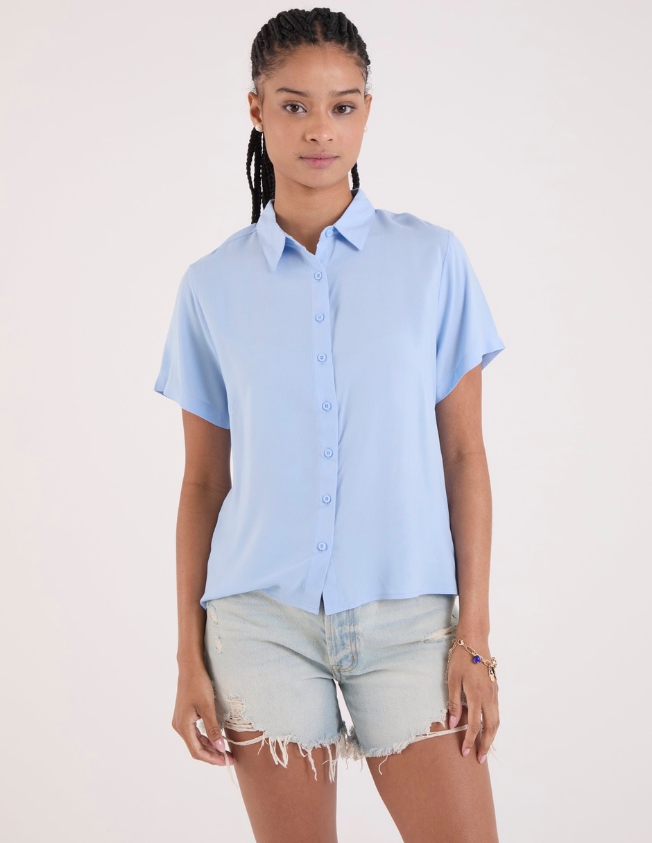 Blusa manga corta para mujer 5