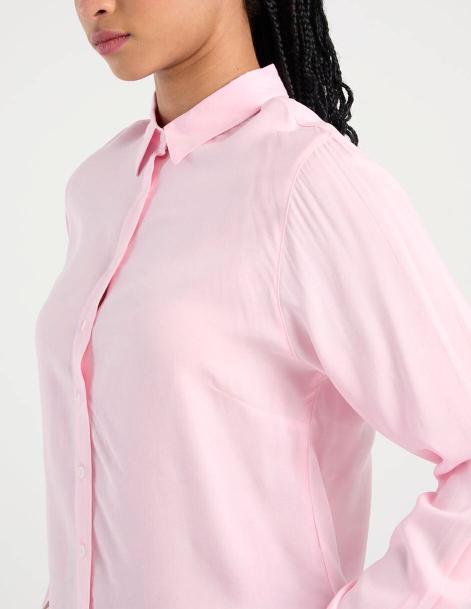 Blusa camisera Non Stop manga larga para mujer