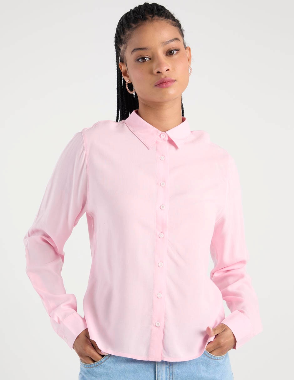 Blusa camisera manga larga para mujer Blusa camisera manga larga para mujer