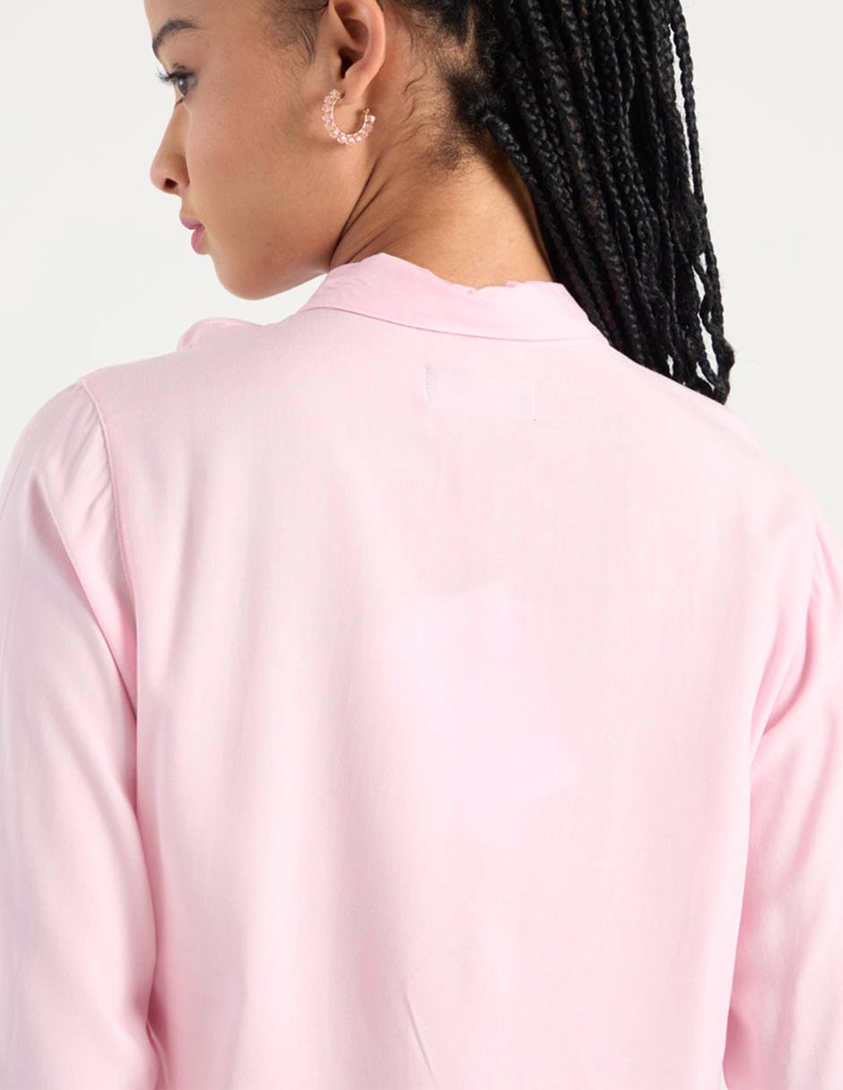 Blusa camisera Non Stop manga larga para mujer