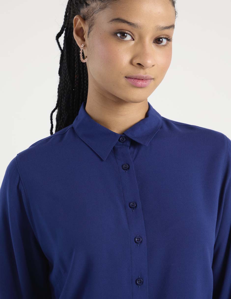 Blusa camisera manga larga para mujer 3