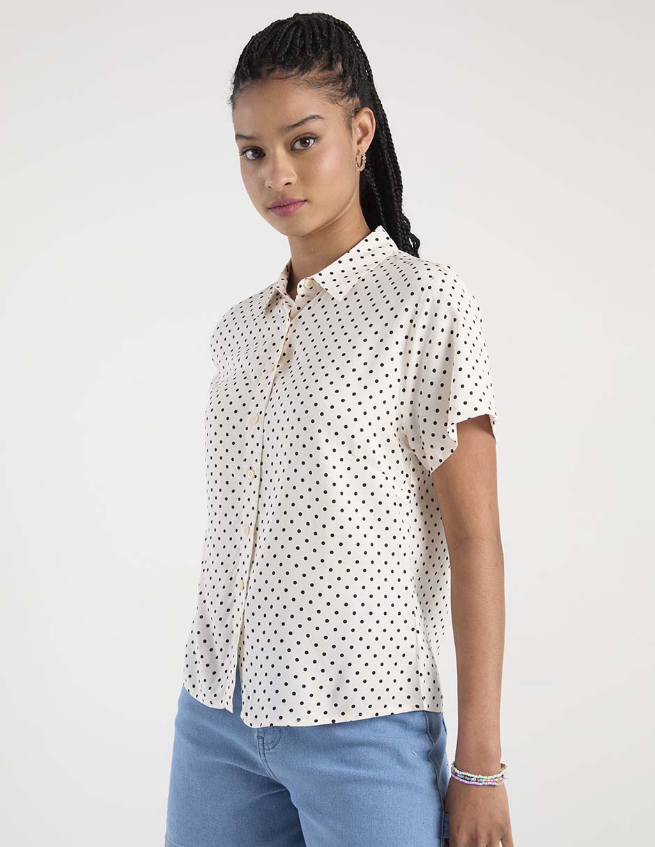 Blusa camisera Non Stop manga corta para mujer