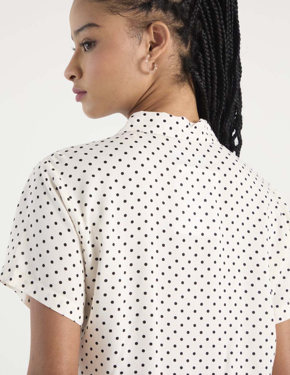 Blusa camisera Non Stop manga corta para mujer