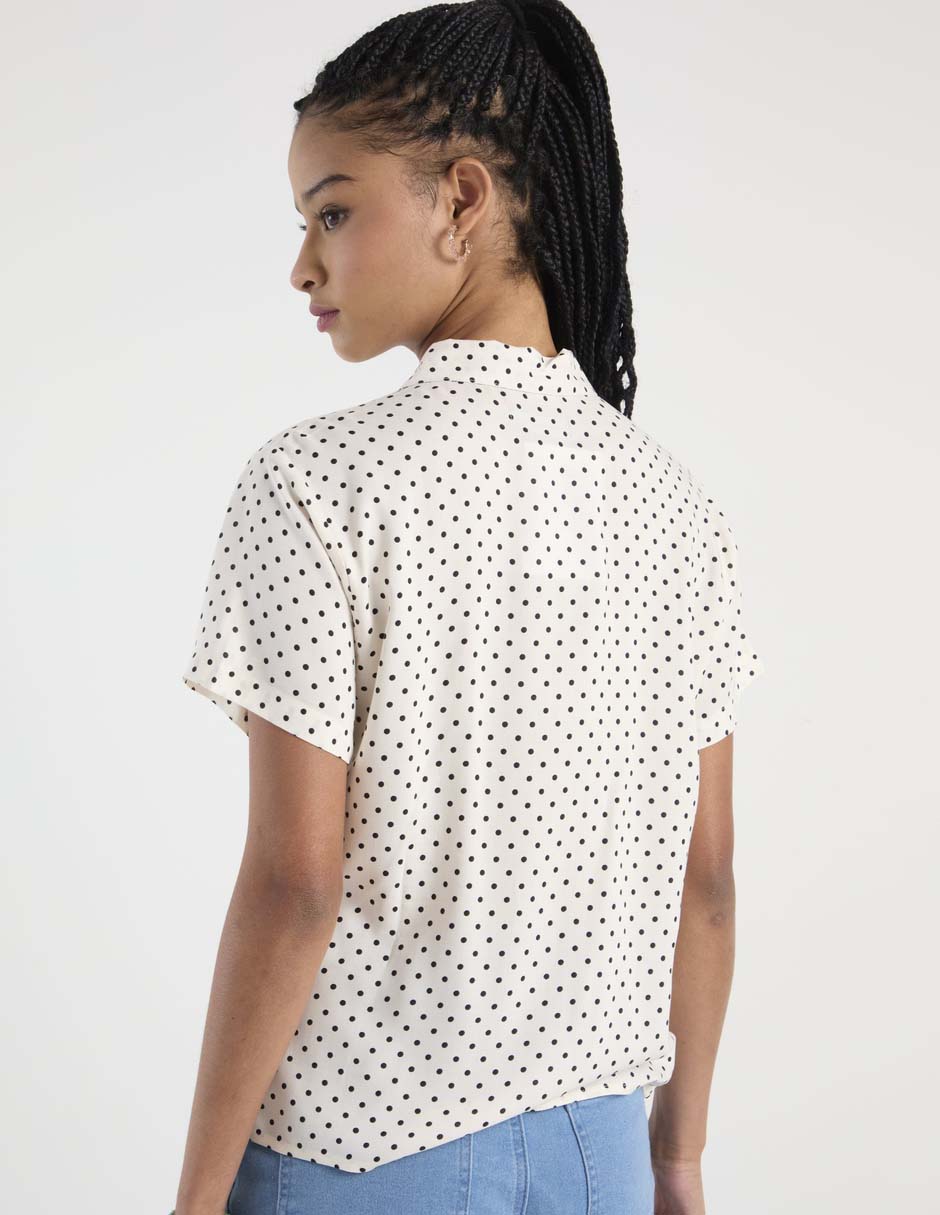 Blusa camisera Non Stop manga corta para mujer