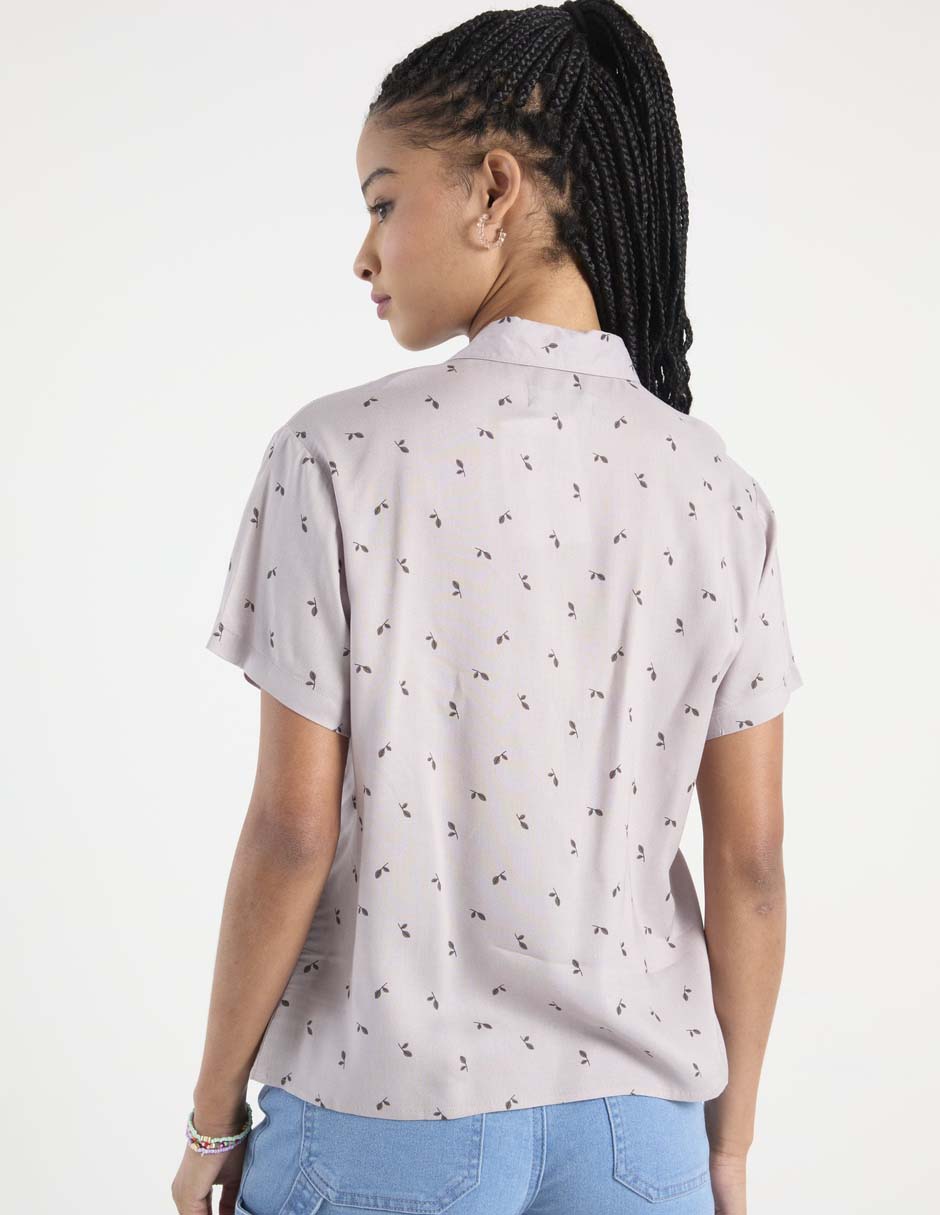 Blusa camisera Non Stop manga corta para mujer