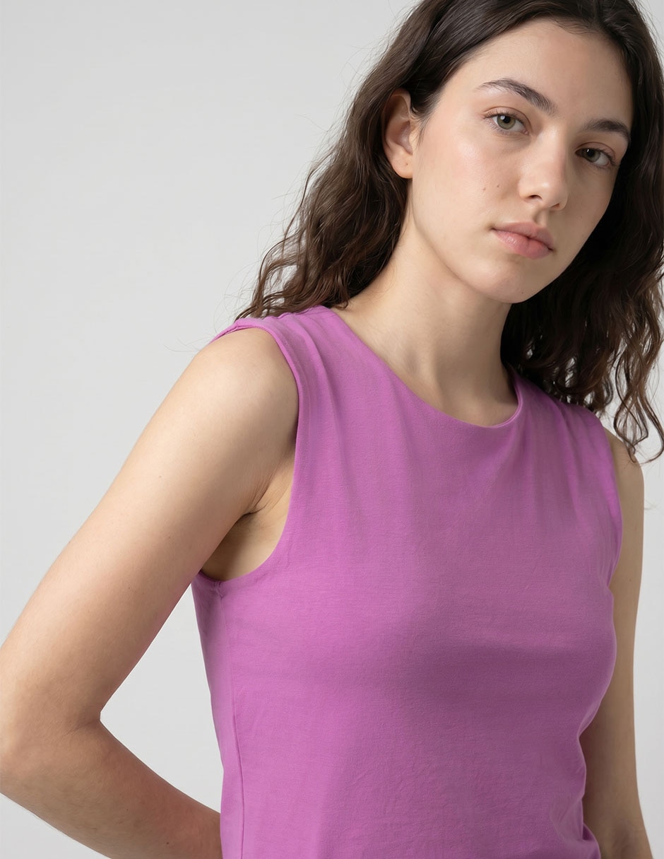 Top non stop cuello redondo