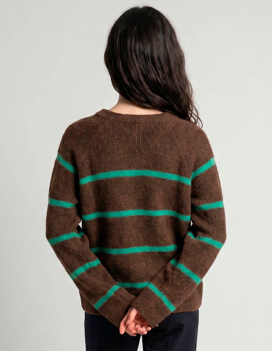 Suéter cuello redondo para mujer 2