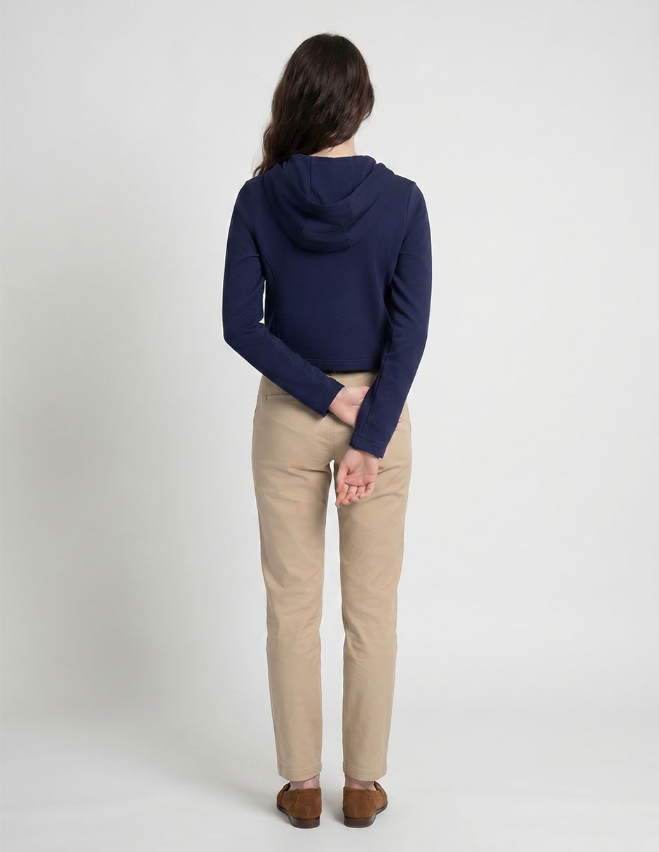 Sudadera con capucha y bolsa para mujer 1