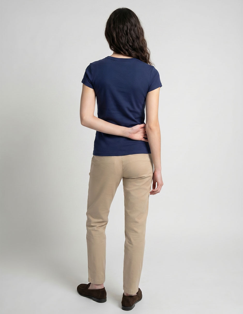Playera manga corta Non Stop cuello redondo para mujer