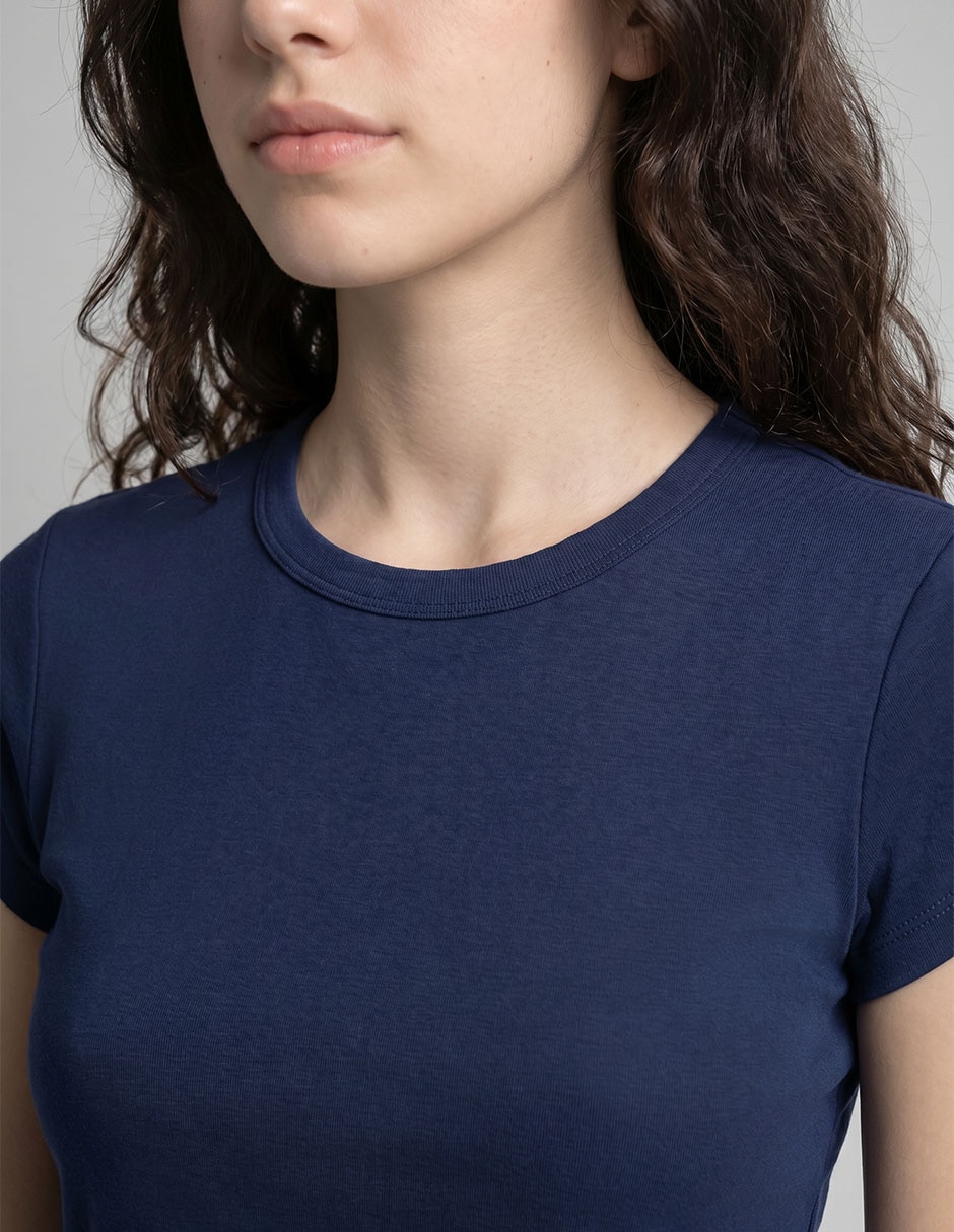 Playera manga corta Non Stop cuello redondo para mujer
