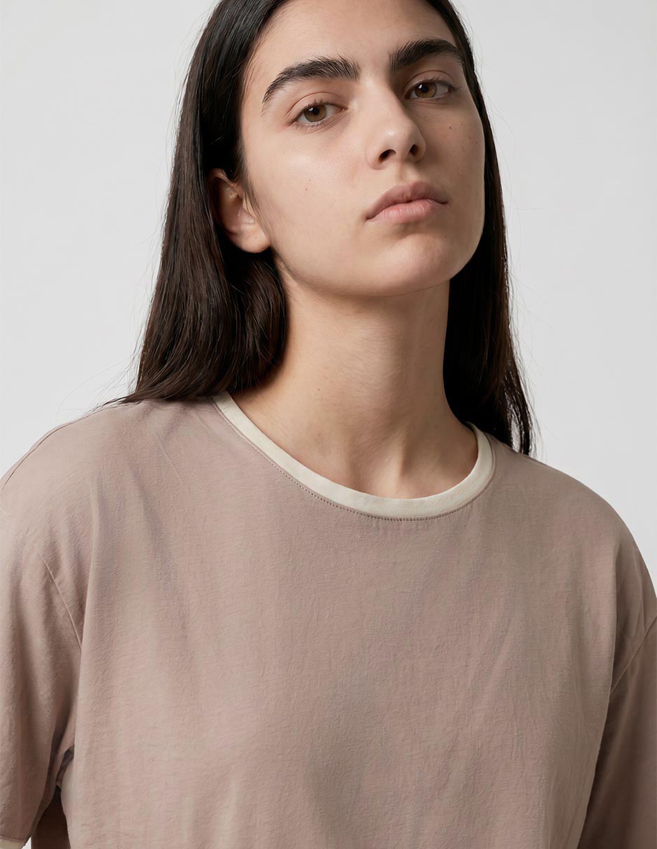 Playera manga corta cuello redondo para mujer 3