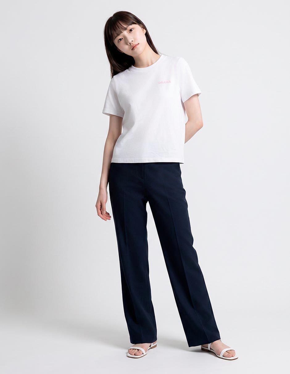 Playera cuello redondo para mujer 1