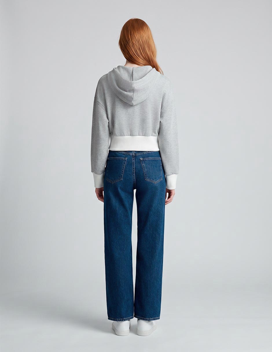 Sudadera con capucha y bolsa para mujer 2