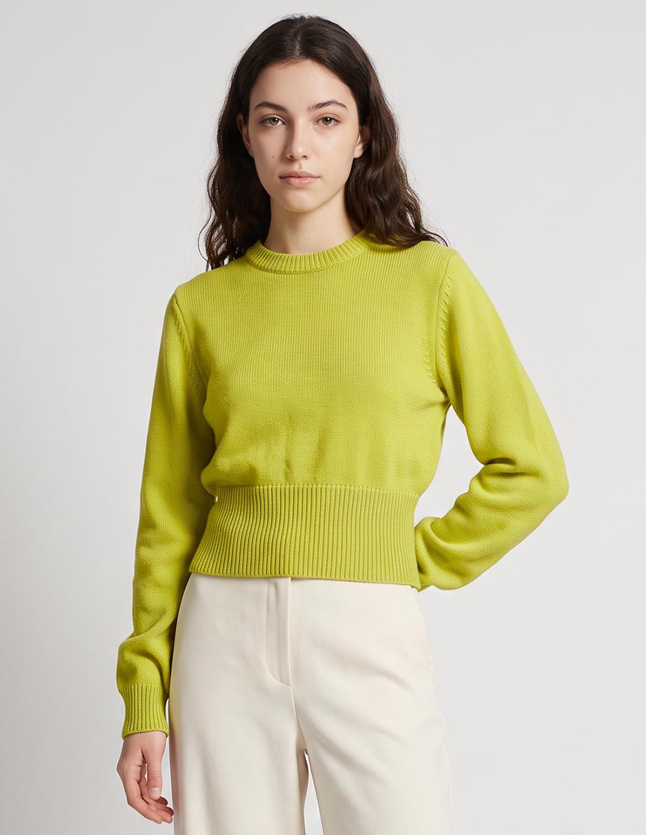 Suéter cuello redondo para mujer Suéter cuello redondo para mujer